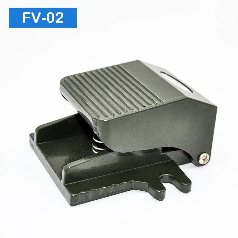 FV-02 2 Way 2 Position Foot Pneumatic Pedal Valve Tool Switch Air Valves With PC Connector 1/4BSP Threaded
