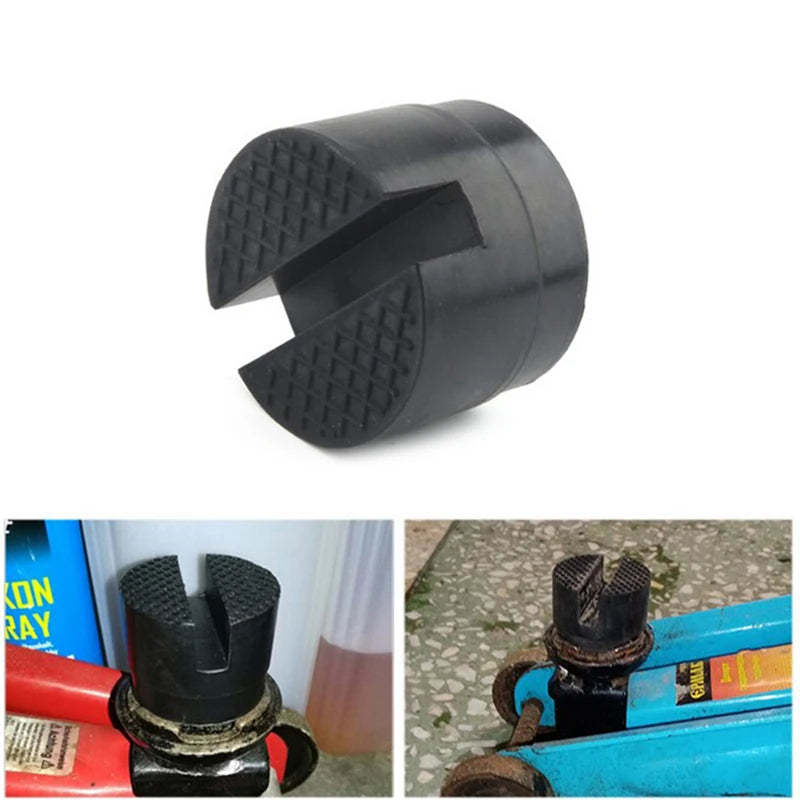 Universal Car Truck Cross Slotted Frame Rail Floor Jack Disk Rubber Pad Adapter Car Jack CM World