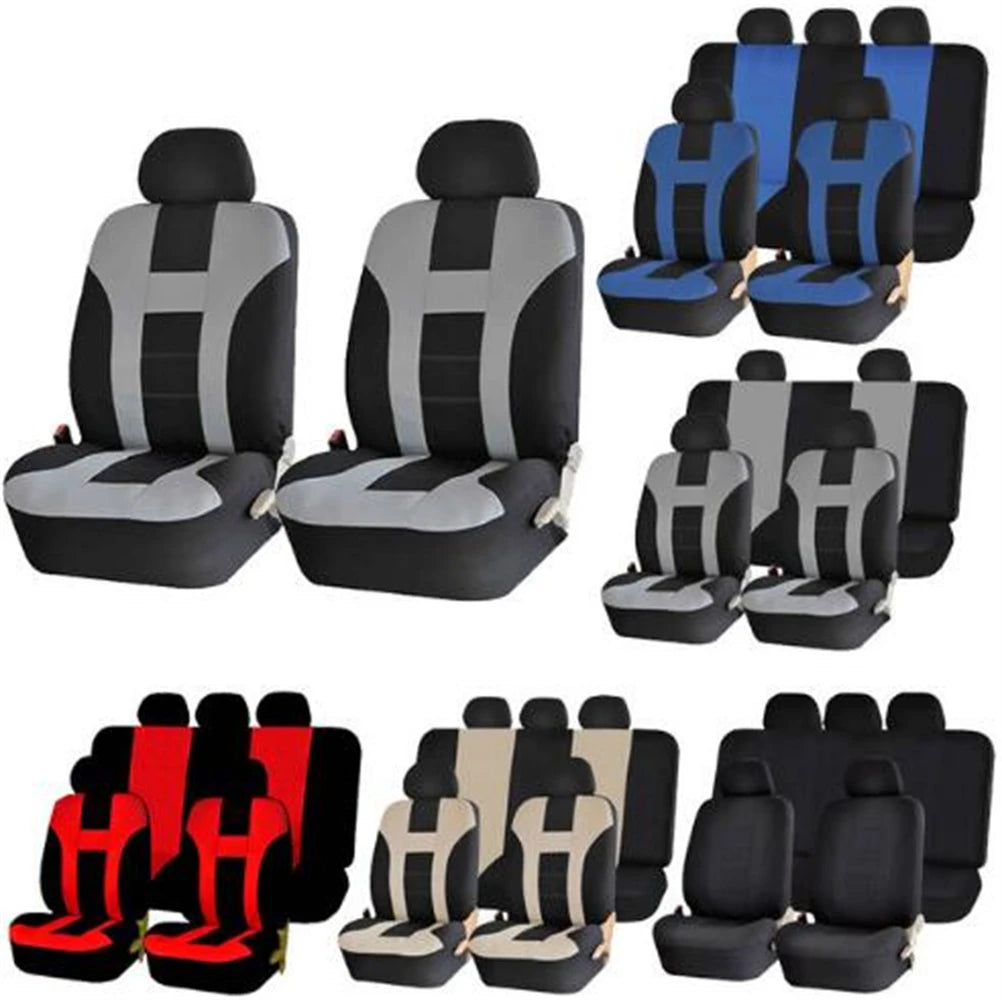 4pcs 9pcs Car Seat Cover Full Set Car Seat Cushion Universal Seat Covers Protector