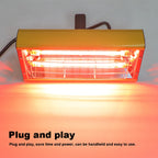 2000W Infrared Paint Curing Lamp Handheld Shortwave Infrared Heating Lamp Car Body Repair Paint Dryer CM World