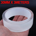 Car Transparent Threshold Film Car Sticker Door Edge Scratchproof Protector Anti-Dust Nano Tape Auto Bumper Strip Car Detailing Car Mobile World