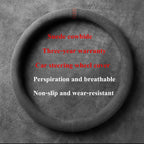 38cm Suede Leather Car Steering Wheel Cover Wear-Resistant For BMW E90 F01 F06 F10 F15 F16 F20 F21 F25 F26 F30 F32 F82 M3 G20 X5 CM World