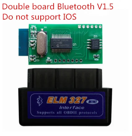 Super Mini ELM327 Bluetooth V1.5 With Double Pic18f25k80 WIFI ELM 327 V1.5 OBD2 Scanner Universal Disgnostic Tool Android IOS Car Mobile World