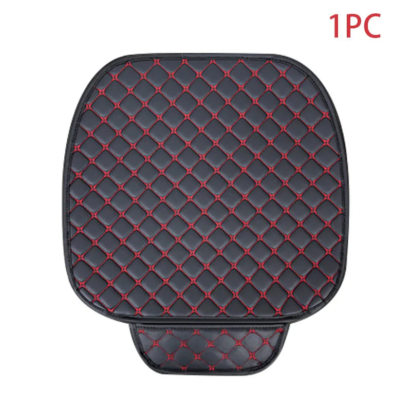 SEAMETAL PU Leather Car Seat Cover Universal Seat Cushion Auto Chair Protective Cover Auto Protector Pad with Storage Pocket