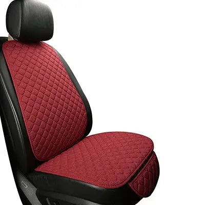 Universal Car Seat Cover Protector Linen Front Rear Back Flax Summer Cushion Pad Mat Sedan Suv Pick-up Car Interior Accessories CM World