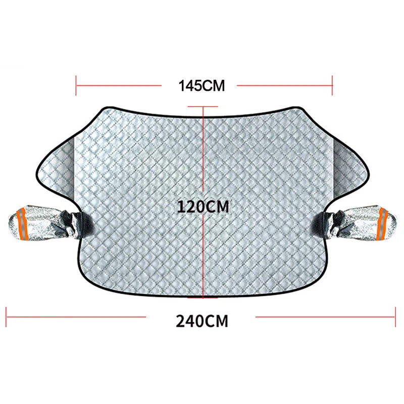 SEAMETAL Car Windshield Snow Shield for Winter Car Cover Front Window Anti Ice Frost Outdoor Protection Snow Cover with Magnet Car Mobile World