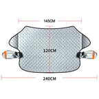 SEAMETAL Car Windshield Snow Shield for Winter Car Cover Front Window Anti Ice Frost Outdoor Protection Snow Cover with Magnet Car Mobile World