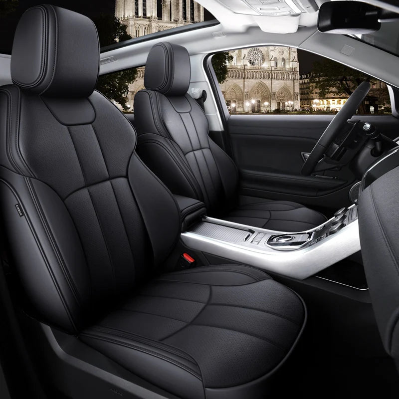Custom Fit Car Seat Cover Full Set Specific For Land Rover Range Rover Velar Evoque Sport Discovery 3 4 5 Defender Seat Cover CM World