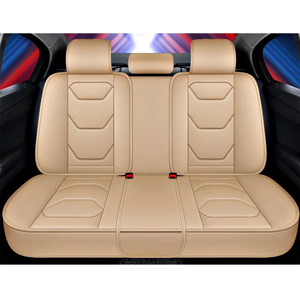 Leather Car Seat Covers for Hyundai Getz Accent 2008 Santa Fe Tucson Elantra Creta Veloster Grand i10 ioniq i10 Seat Protector