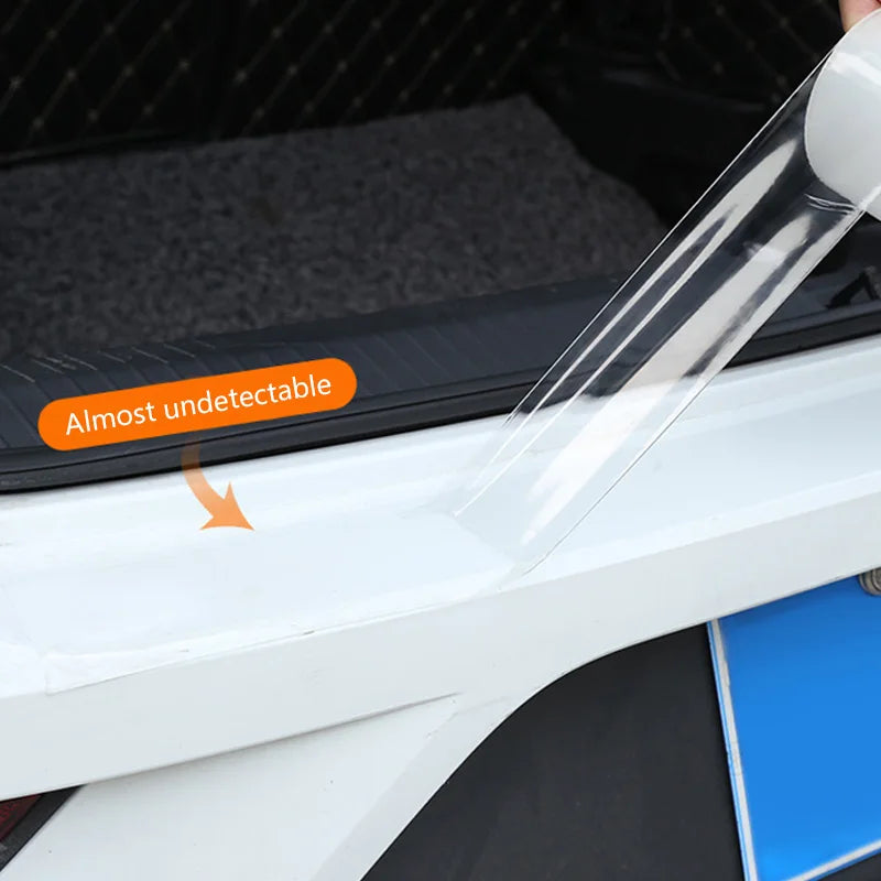 Car Transparent Threshold Film Car Sticker Door Edge Scratchproof Protector Anti-Dust Nano Tape Auto Bumper Strip Car Detailing Car Mobile World