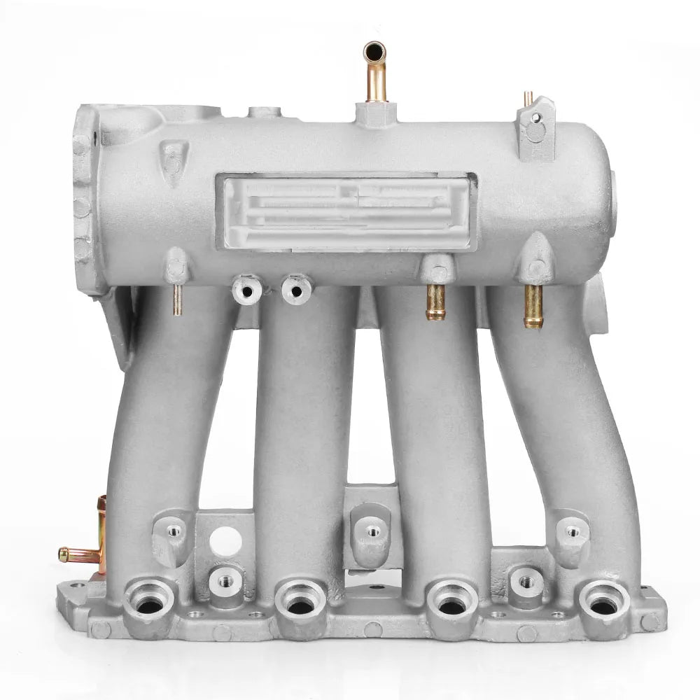 RASTP-Silver Cast Aluminum Intake Manifold For 1988-2000 Honda Civic CRX Del Sol SOHC D Series CX DX EX GX RS-CR1818