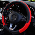 Universal Car Steering Wheel Cover For 37-38cm Steer Wheel Faux Leather Breathable Car Wheel Cover Interior Auto Accessories CM World