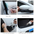 Car Transparent Threshold Film Car Sticker Door Edge Scratchproof Protector Anti-Dust Nano Tape Auto Bumper Strip Car Detailing Car Mobile World