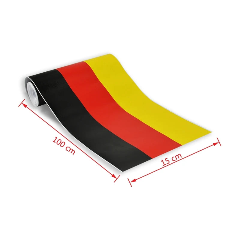 runmade Car Auto Hood Roof Fender M-Colored Power Flag Stripe Sticker Decal For BMW 1 2 3 4 5 7 Series Q5 Q7 X1 X3 Car Mobile World