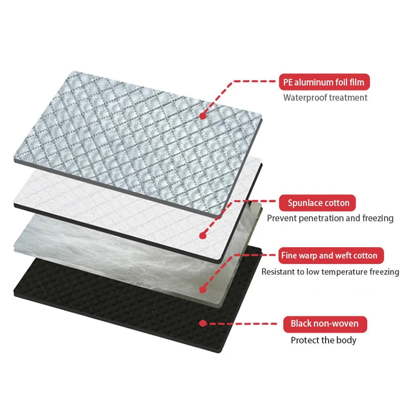 SEAMETAL Car Windshield Snow Shield for Winter Car Cover Front Window Anti Ice Frost Outdoor Protection Snow Cover with Magnet Car Mobile World
