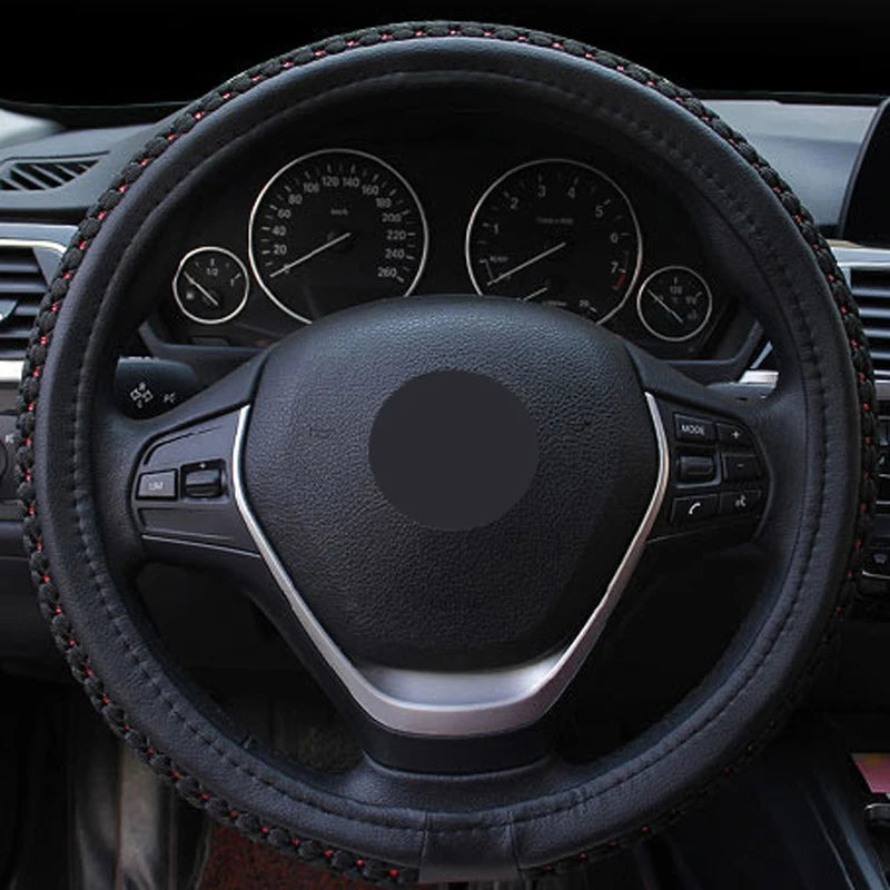 Car Steering Wheel Cover Wrap Volant Ice Silk Truck Lorry Bus Non-slip Diameters For 36 38 40 42 45 47 50 CM Auto Accessories CM World