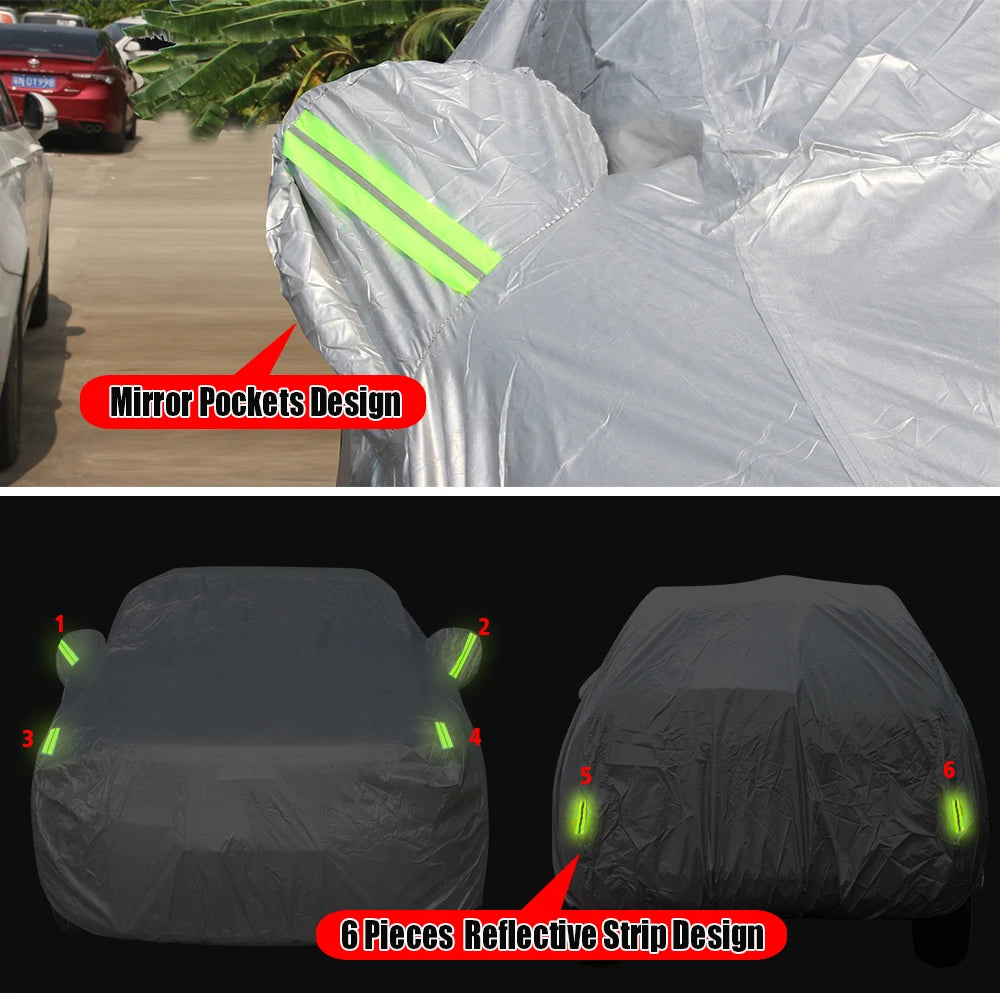 Full Car Cover For Chevrolet Blazer 2018-2027 Windproof SUV Outdoor Sun Rain Snow Scratch Prevent Cover