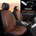 Universal Heated Car Seat Cushion 12V/24V Fast Heating Car Seat Covers Warm Winter Cloth/Flannel Automobile Seat Cover Heater