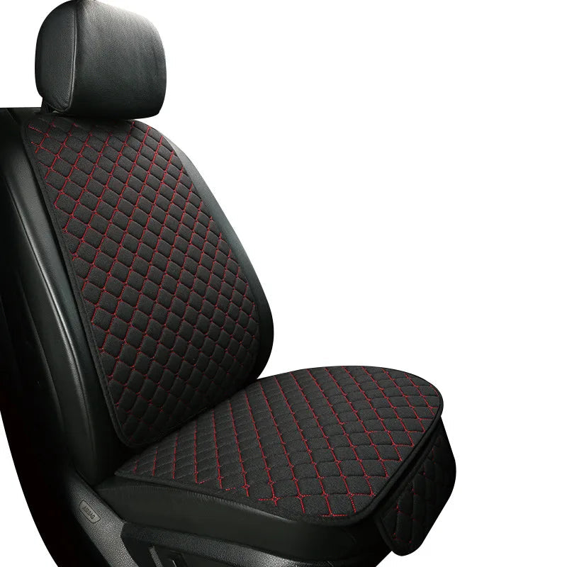 Universal Car Seat Cover Protector Linen Front Rear Back Flax Summer Cushion Pad Mat Sedan Suv Pick-up Car Interior Accessories CM World