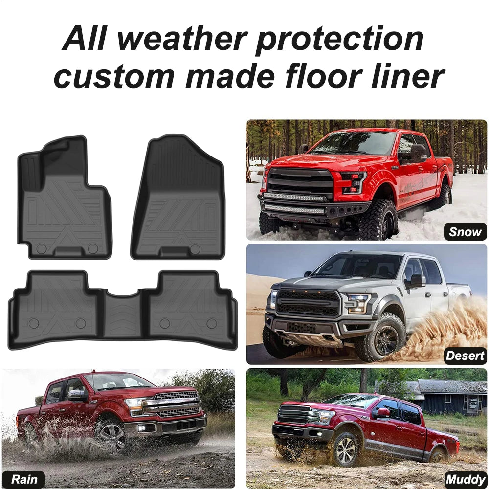 For Hyundai Tucson 2015 -2019 2020 2021 2022 Car Mats Waterproof Carpet  Rubber Floor Mat TPE Mat Car Accessories