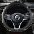 Car Steering Wheel Cover D Type PU Leather For Nissan X-trail Qashqai Rogue Sport Rogue 2017 2018 2019 2020 2021 Altima Versa