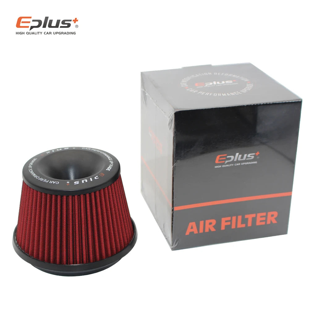 EPLUS Car Filters Air Intake System High Flow Filtre A Air Voiture Universal Connecting Base Red Green 3inch 76mm Automobiles CM World