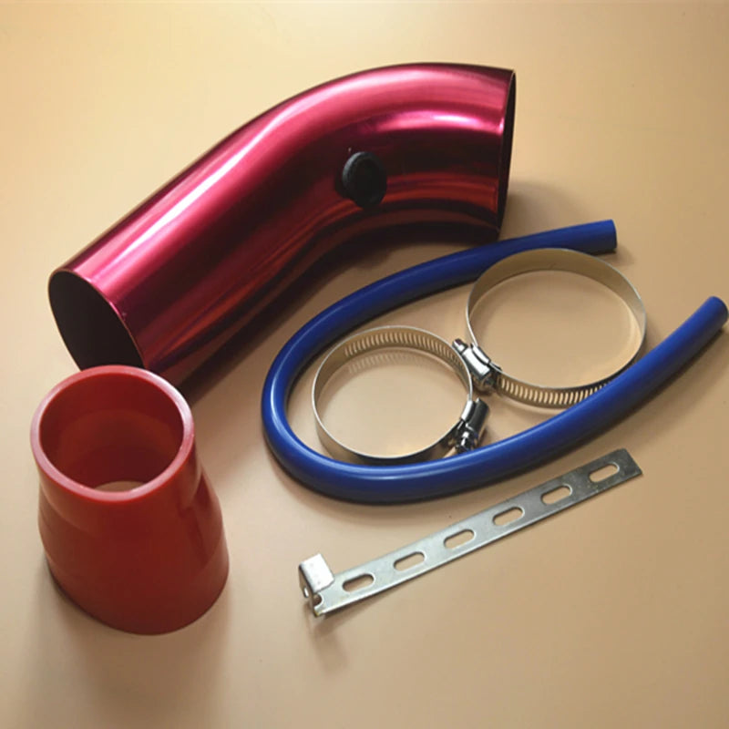 Air Intake Pipe Full Set 3" 76mm Car Cold Air Intake System Turbo Induction Pipe Tube Kit Universal