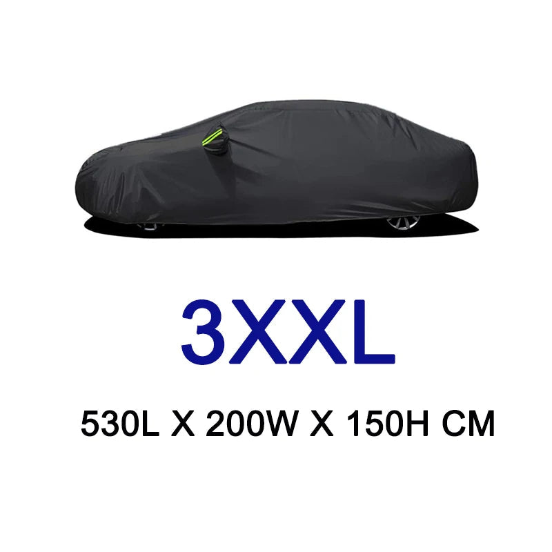 Universal Full Car Cover Outdoor Snow & Sun Protection for Toyota BMW Benz VW KIA MAZDA Peugeot - Durable Automobile Cover CM World
