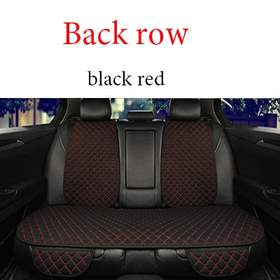 Universal Car Seat Cover Protector Linen Front Rear Back Flax Summer Cushion Pad Mat Sedan Suv Pick-up Car Interior Accessories CM World