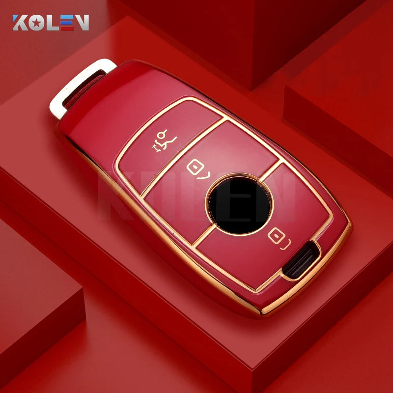 Fashion TPU Car Remote Key Case Cover Shell For Mercedes Benz A C E S G Class GLC CLE CLA GLB GLS W177 W205 W213 W222 X167 AMG CM World