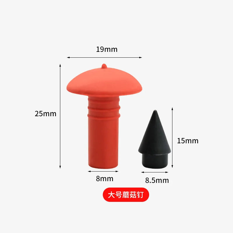 180Pcs Universal Mushroom Shaped Tubeless Tire Repair Insert Sockets Plugs Red Black 7mm 8mm Tire Repair Rubber Bullet for Car CM World