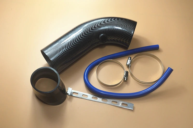 Air Intake Pipe Full Set 3" 76mm Car Cold Air Intake System Turbo Induction Pipe Tube Kit Universal