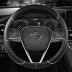 Car Steering Wheel Cover Leather 38cm For Toyota Corolla Fortuner Sequoia Auris Avensis YARIS Vios Celica 86 Rav4 4Runner C-HR CM World