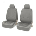 Universal Car Seat Cover Protector PU Leather Front & Rear Seat Back Cushion Pad Mat Backrest for Auto Interior Truck SUV Sedan