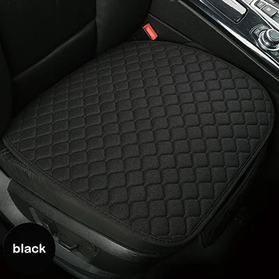 Universal Car Seat Cover Protector Linen Front Rear Back Flax Summer Cushion Pad Mat Sedan Suv Pick-up Car Interior Accessories CM World