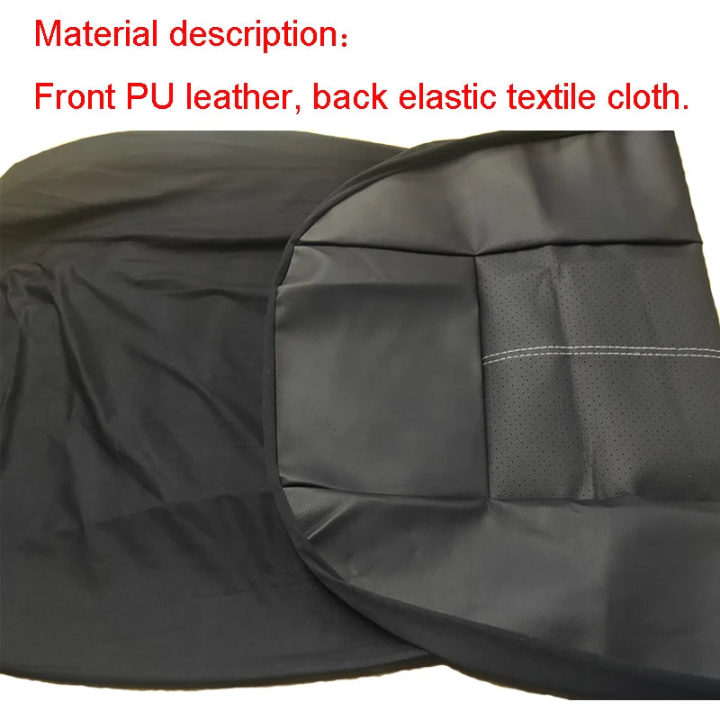 Universal Car Seat Cover Protector PU Leather Front & Rear Seat Back Cushion Pad Mat Backrest for Auto Interior Truck SUV Sedan