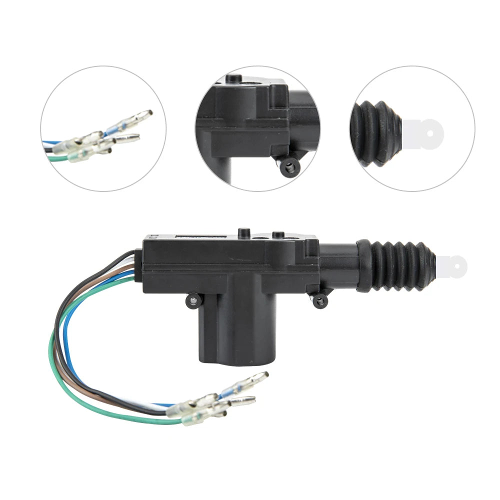 Car Lock Door Remote Control Keyless Entry System Locking Kit with 4 Door Lock Actuator Universal 12V CM World