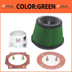 EPLUS Car Filters Air Intake System High Flow Filtre A Air Voiture Universal Connecting Base Red Green 3inch 76mm Automobiles CM World