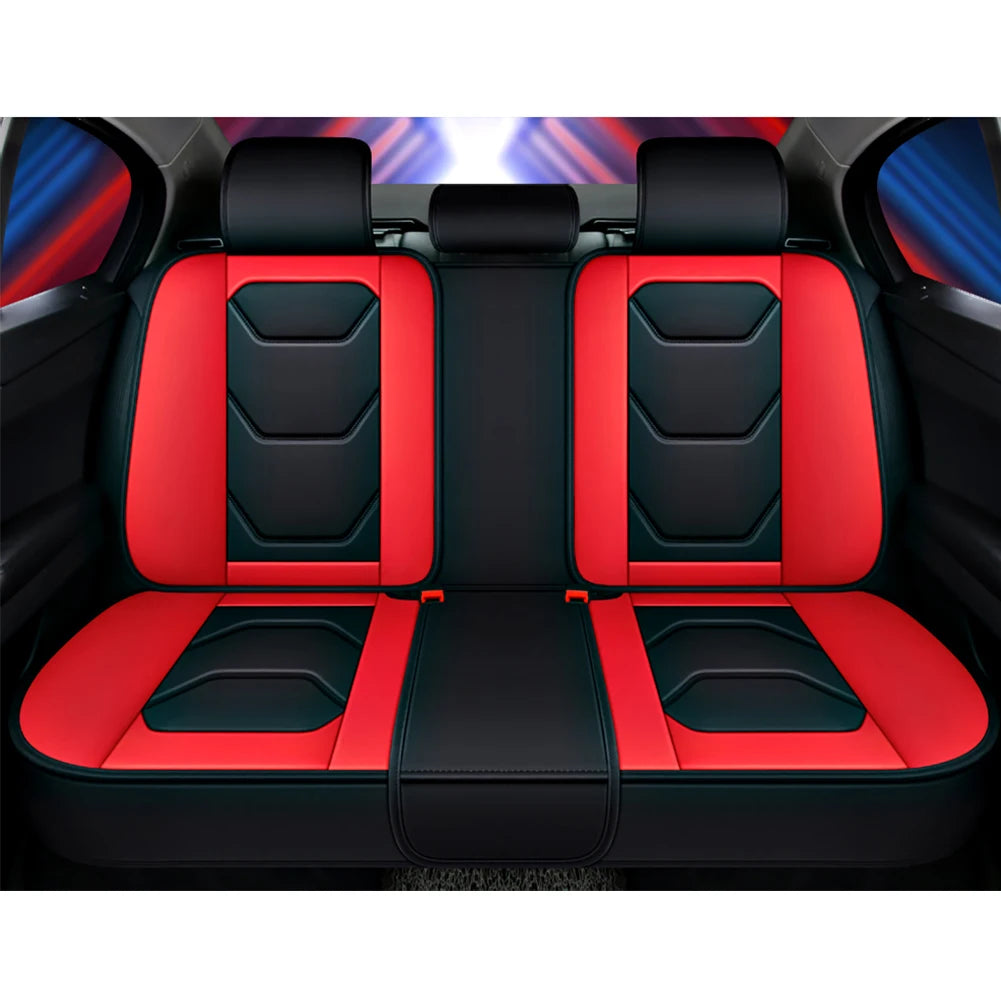 Leather Car Seat Covers for Hyundai Getz Accent 2008 Santa Fe Tucson Elantra Creta Veloster Grand i10 ioniq i10 Seat Protector