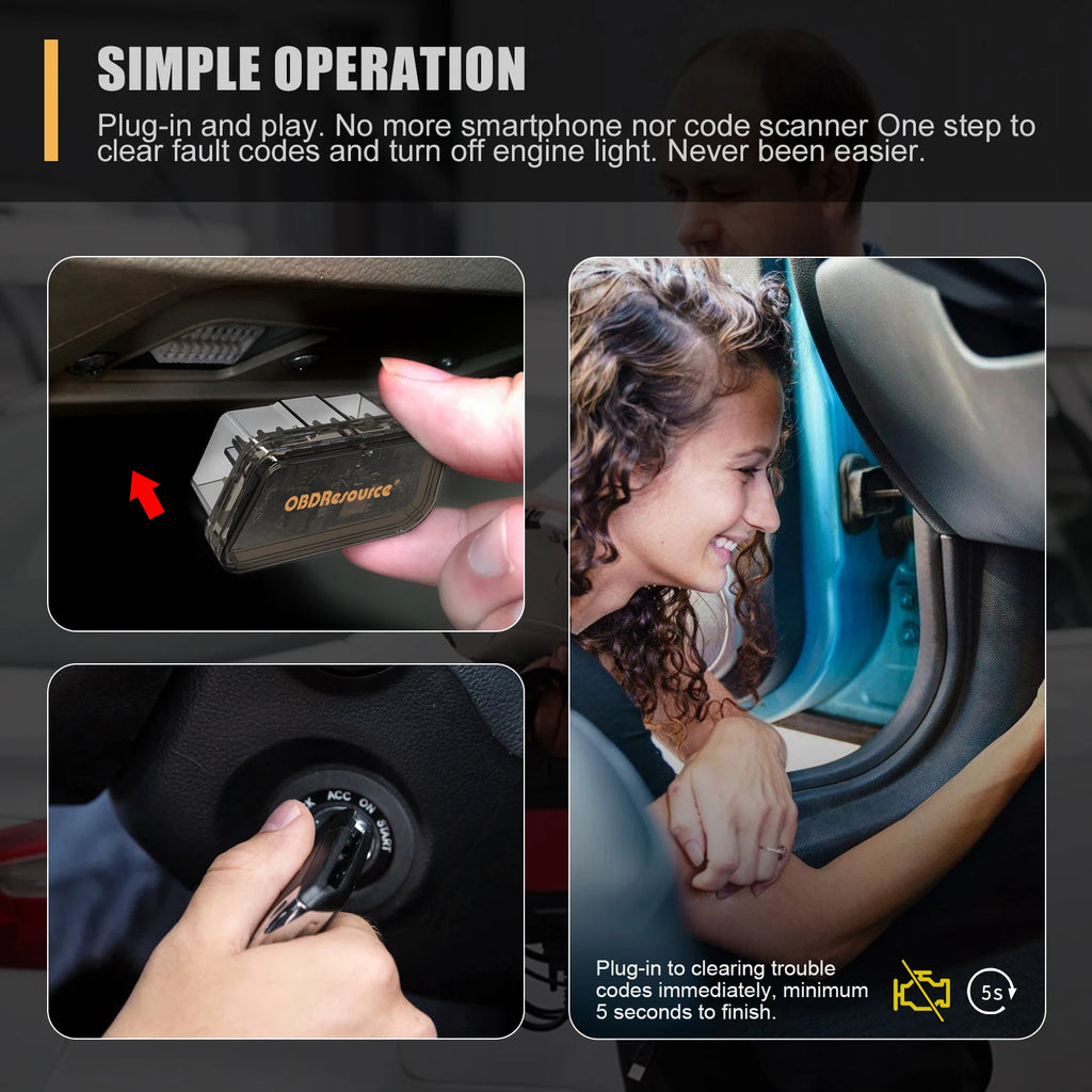 ELM327 V1.5 OBD2 Car Code Reader Auto Fault Code Eraser DTC Cleaner OBDII Scanner Clear Code Car Diagnostic Scan Tool Repair