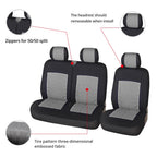 Universal Seats Covers High Quality Covers Car Interior Suitable for Two Rows of Seats (Double Front Seats and 2+1 Seats) Car Mobile World