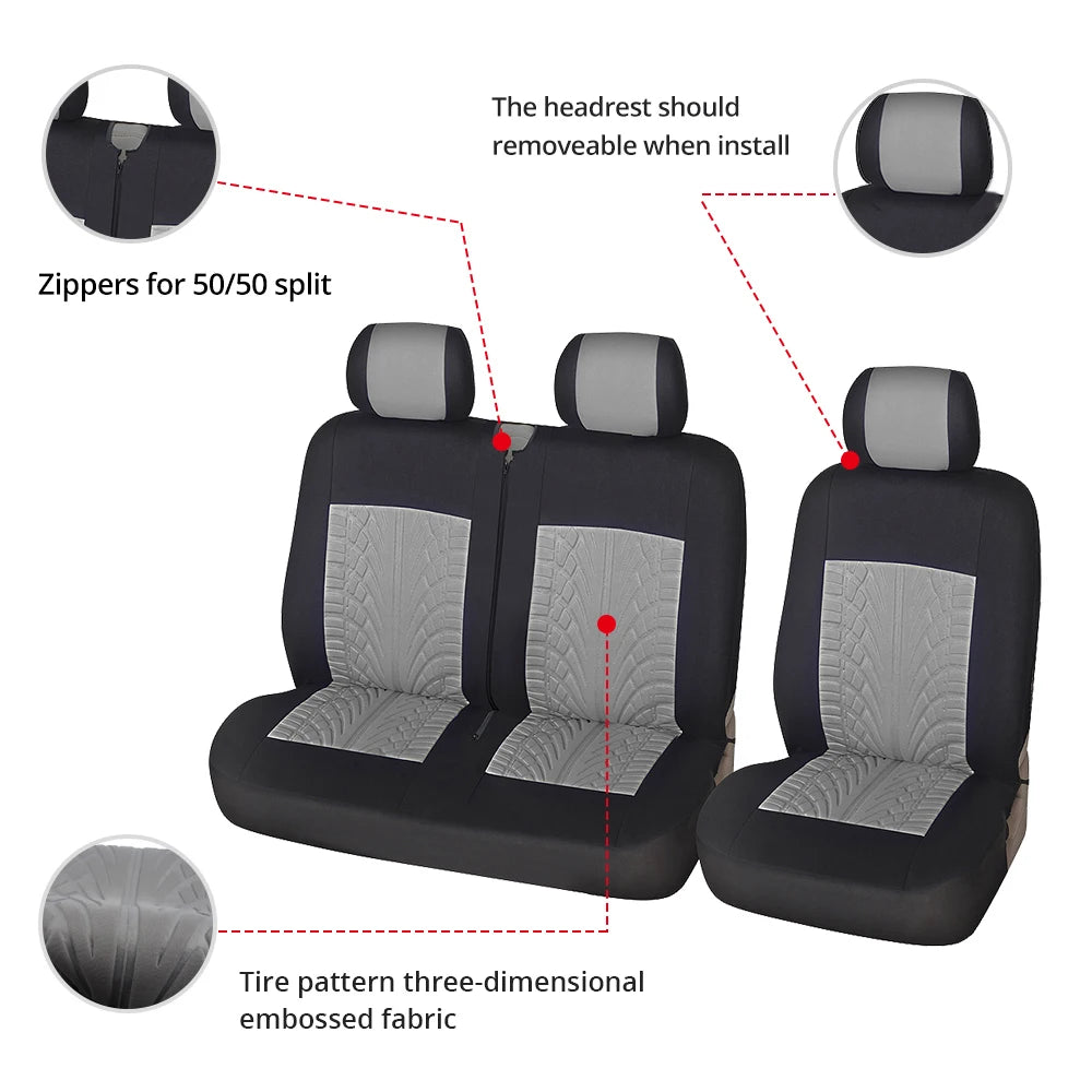 Universal Seats Covers High Quality Covers Car Interior Suitable for Two Rows of Seats (Double Front Seats and 2+1 Seats) Car Mobile World
