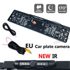 New Arrival Wirless Euro Car License Plate Frame Holder Rear View Camera 6 IR LED IP68 Night Vision