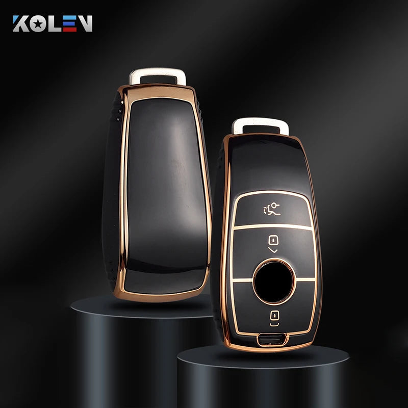 Fashion TPU Car Remote Key Case Cover Shell For Mercedes Benz A C E S G Class GLC CLE CLA GLB GLS W177 W205 W213 W222 X167 AMG CM World