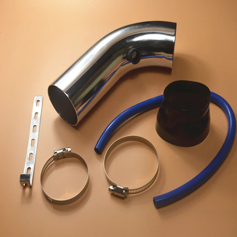 Air Intake Pipe Full Set 3" 76mm Car Cold Air Intake System Turbo Induction Pipe Tube Kit Universal