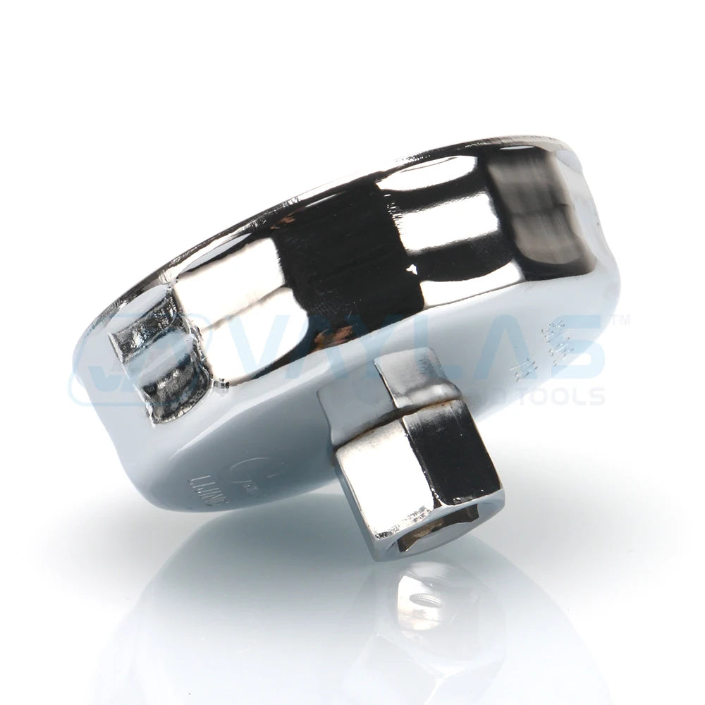 1/2" Square Dr. Steel 74mm Oil Filter Wrench Cap Housing Tool Remover 8 Flutes Universal For FIAT Car Mobile World