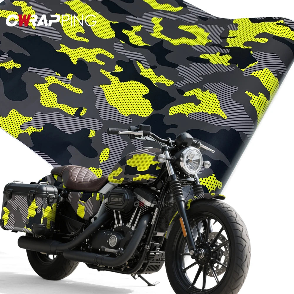 Off-Road Supplies Car Body Films Jeep Camouflage Film Camo Car Wrap Yellow Waterproof Paint Vehicle Decoration Automotive Vinyl Car Mobile World