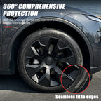 Full Rim Cover 4PCS Hub Cap 19 Inch for Tesla Model Y Wheel Cap Performance Automobile Hubcap Gemini Wheel Accessories 2018-2024