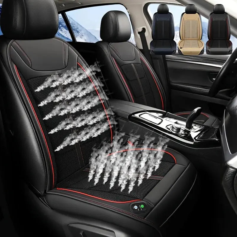 12V Universal Cooling Ventilation Seat Cover Car Seat Cover Summer Driving Breathable Seat Cover Cooling Pad Auto Accessories Car Mobile World