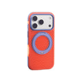 Magnetic Hit Color Honeycomb Grid Mesh For Magsafe Case For iPhone 16 17 18 Pro Max 15 14 13 Bracket Armor Shockproof